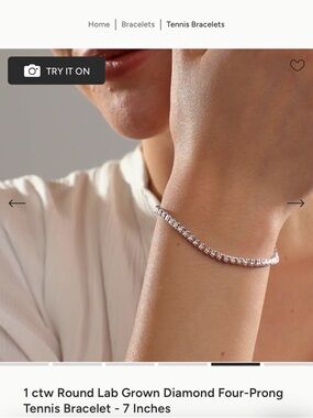 Grown Brilliance Diamond Tennis Bracelet